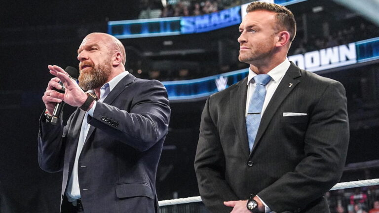 WWE stars Triple H and Nick Aldis