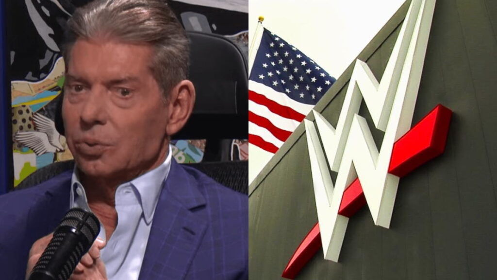 Vince McMahon and the WWE logo