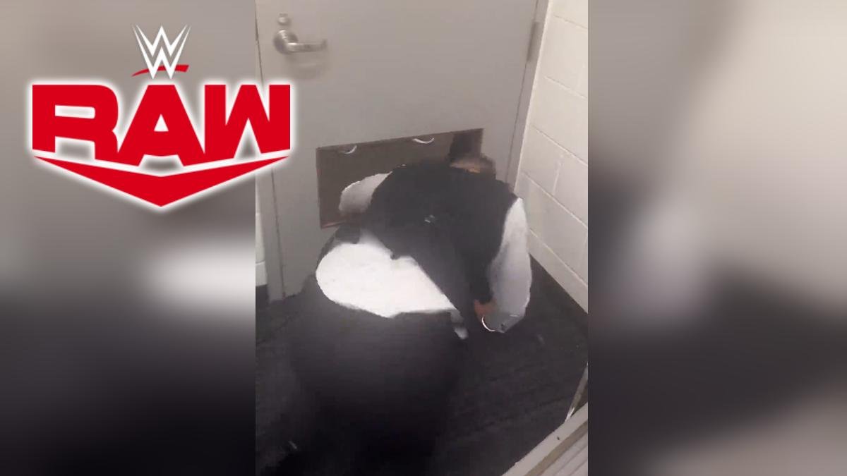 Footage Of WWE Star Escaping After Legitimately Being Trapped Backstage At Raw