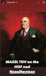 CM Punk Reacts To Paul Heyman WWE Hall Of Fame 2024 Announcement