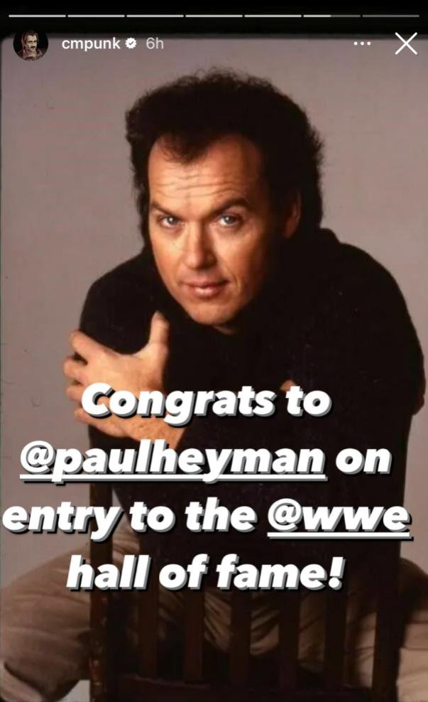 CM Punk reagea introdução de Paul Heyman no WWE Hall of Fame