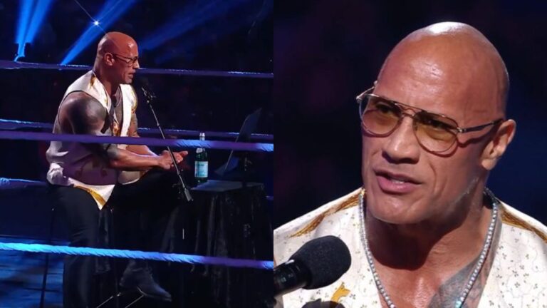 Dwayne The Rock Johnson in Memphis singing on WWE SmackDown about Cody Rhodes and Seth Rollins