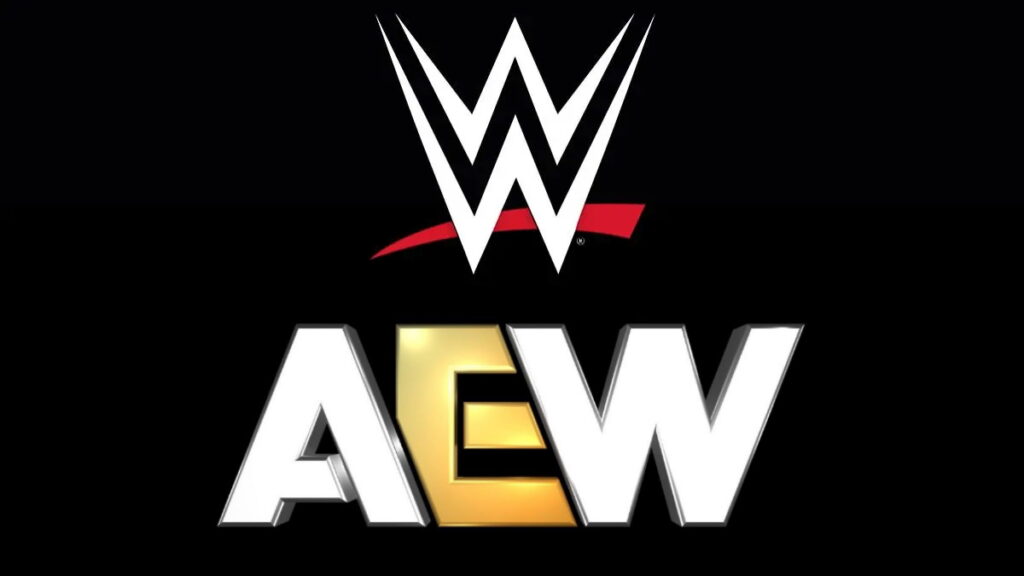 WWE and AEW logos