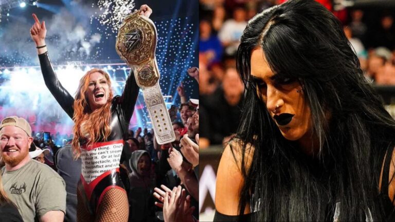 WWE Women's World Champion Becky Lynch & angry Rhea Ripley