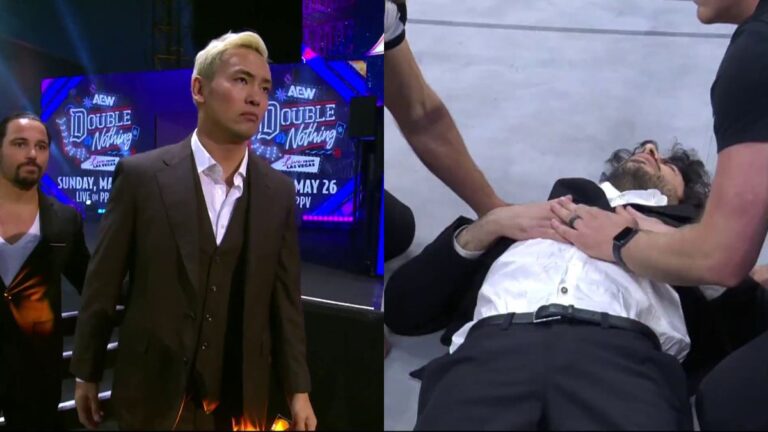Kazuchika Okada Reacts To Tony Khan AEW Dynamite Attack