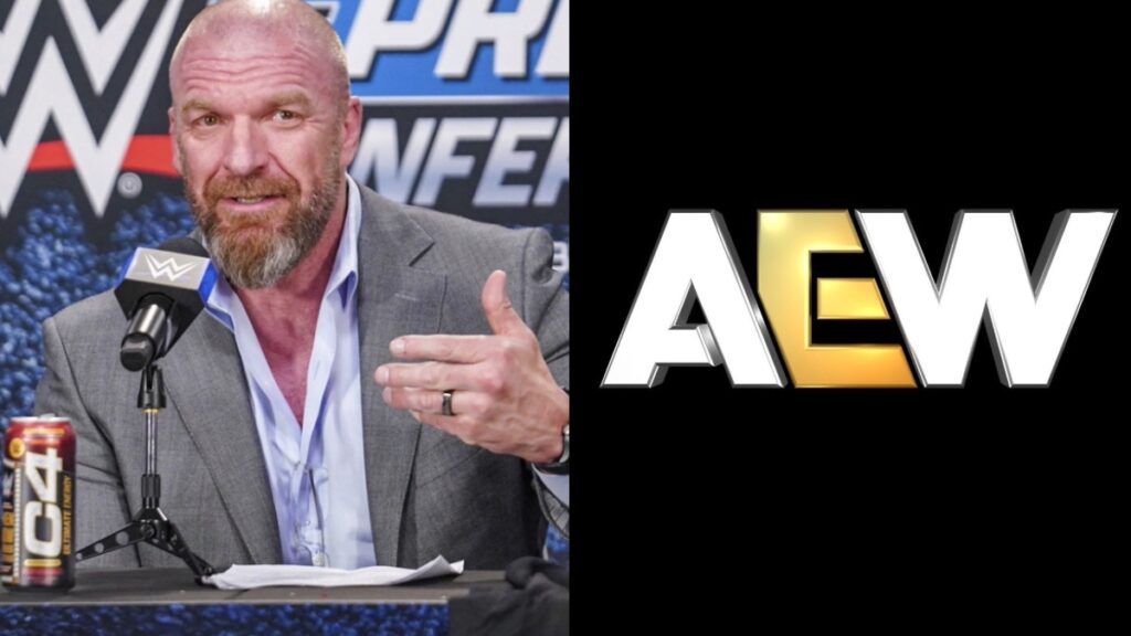 WWE CCO Triple H and AEW logo