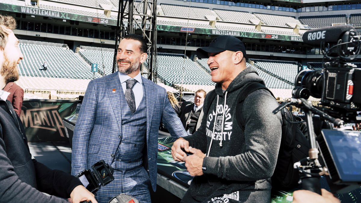 WWE stars CM Punk and Randy Orton