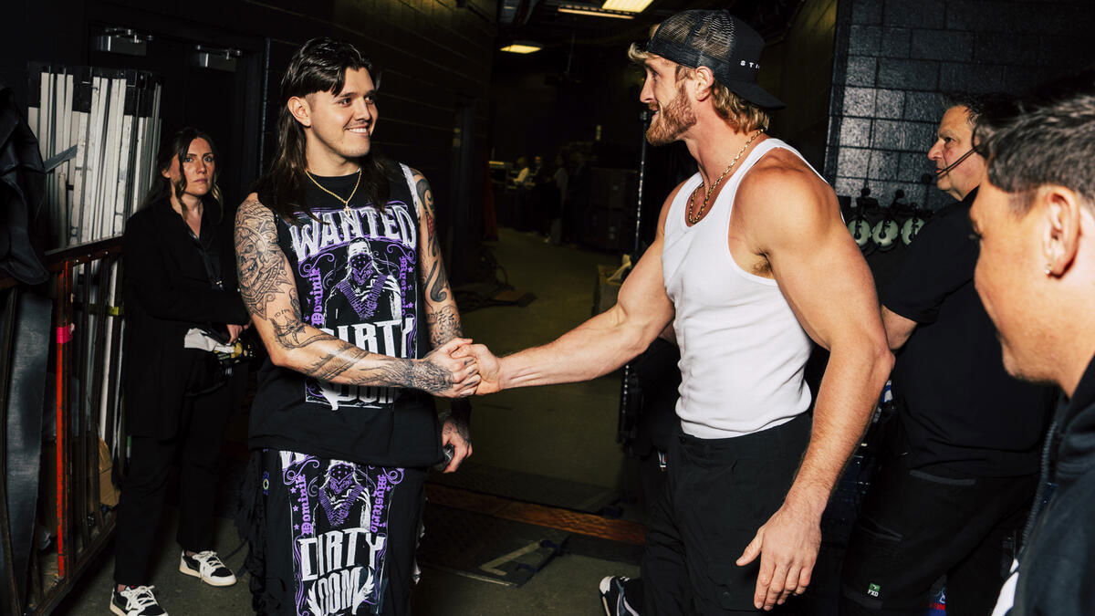 WWE stars Dominik Mysterio and Logan Paul