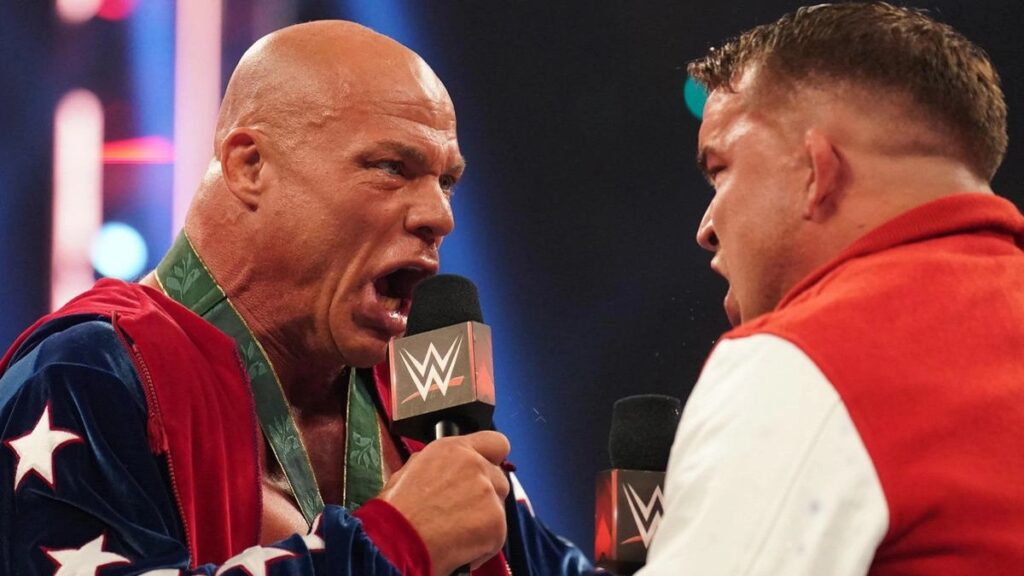WWE HOFER Kurt Angle and Chad Gable