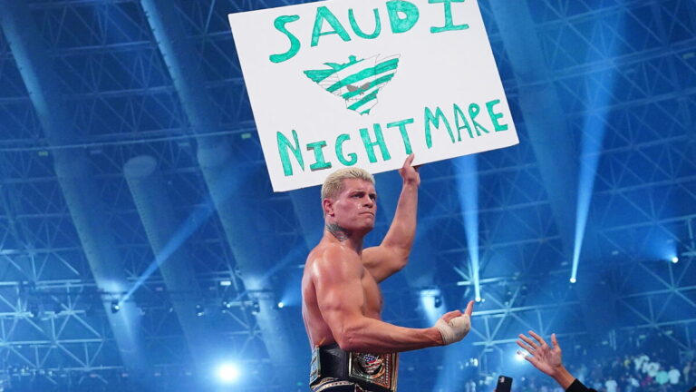 WWE star Cody Rhodes in Saudi Arabia