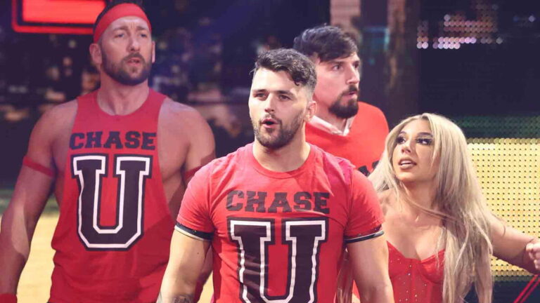 WWE NXT star Riley Osborne with Chase U