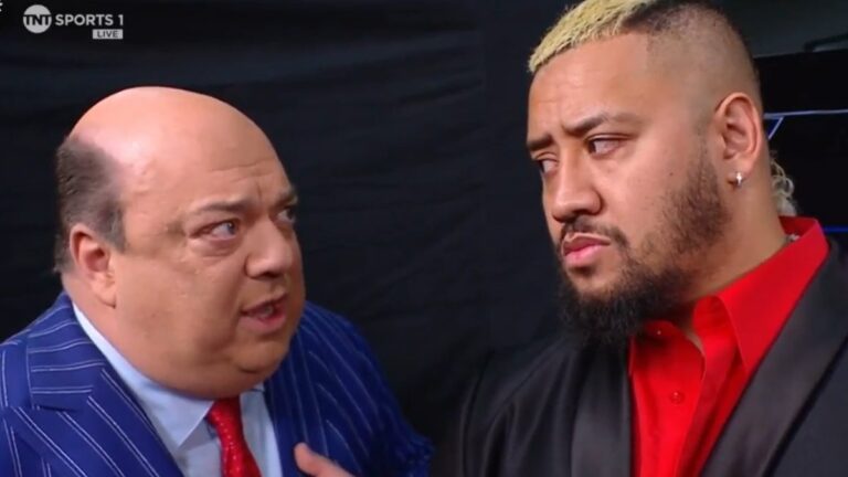 WWE Bloodline members Paul Heyman and Solo Sikoa