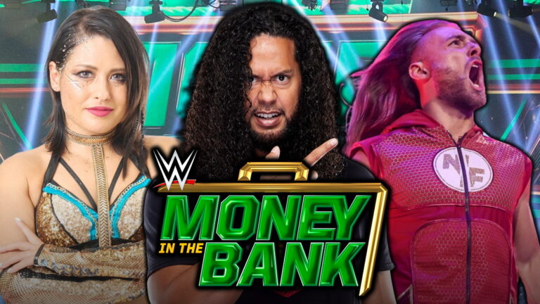 WWE Money in the Bank logo, Giulia, Hikuleo and Nathan Frazer