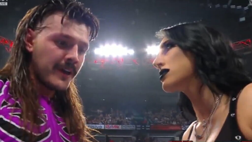 WWE stars Dominik Mysterio and Rhea Ripley