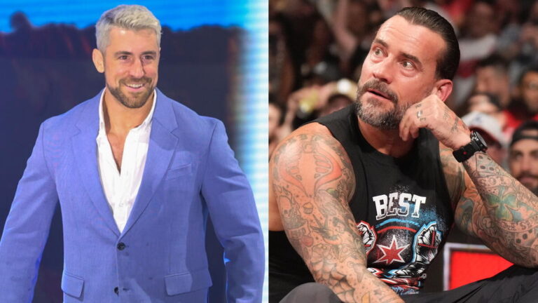 TNA Wrestling star Joe Hendry on left and WWE star CM Punk on the right