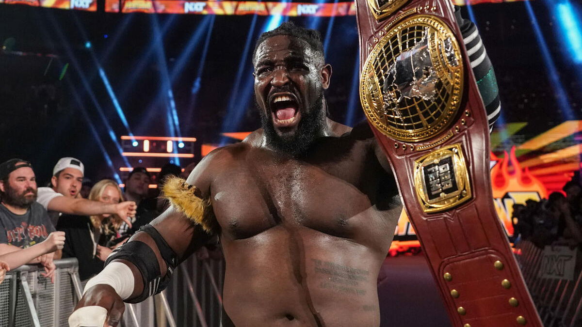 WWE Star Teases Free Agent Husband Challenging Oba Femi For Championship