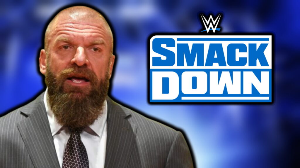 Triple H and the WWE SmackDown logo