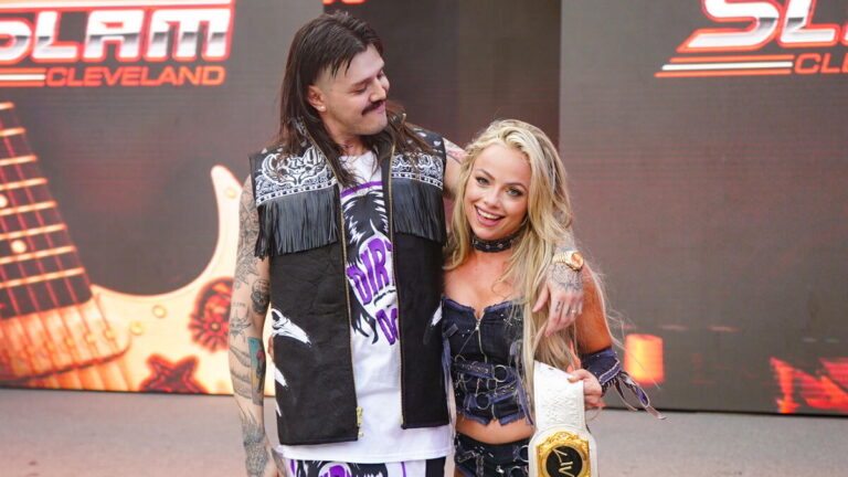 WWE stars Liv Morgan and Dominik Mysterio