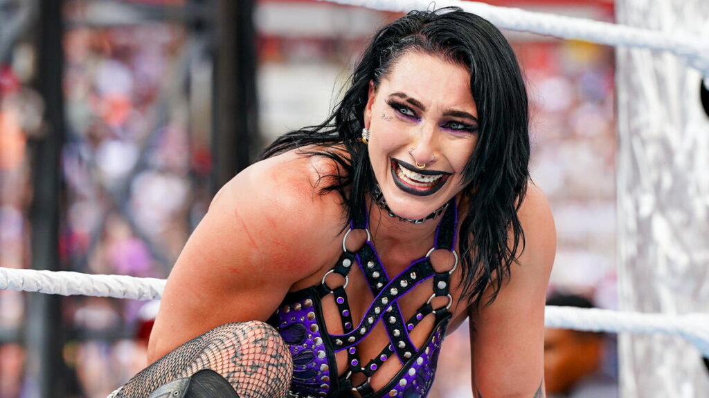 Rhea Ripley crying at WWE SummerSlam 2024
