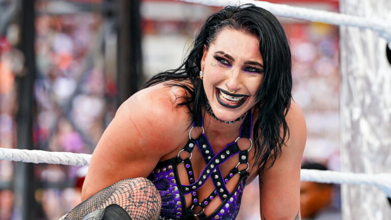Rhea Ripley crying at WWE SummerSlam 2024