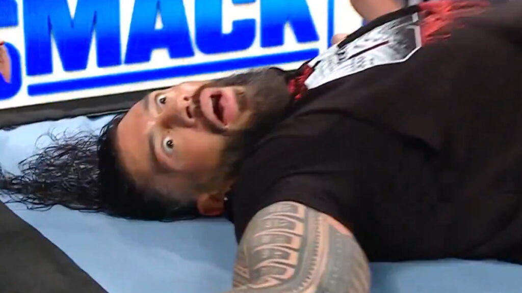 WWE star Roman Reigns attacked by the Bloodline on SmackDown