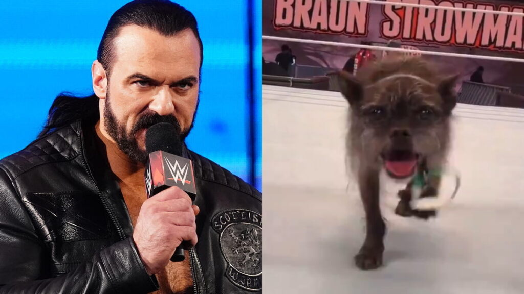 WWE star Drew McIntyre and CM Punk's dog Larry
