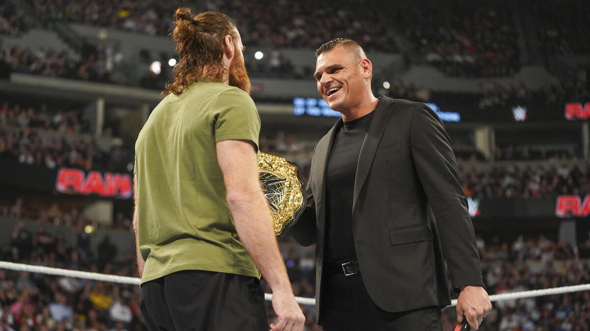 WWE World Heavyweight Champion GUNTHER and Sami Zayn