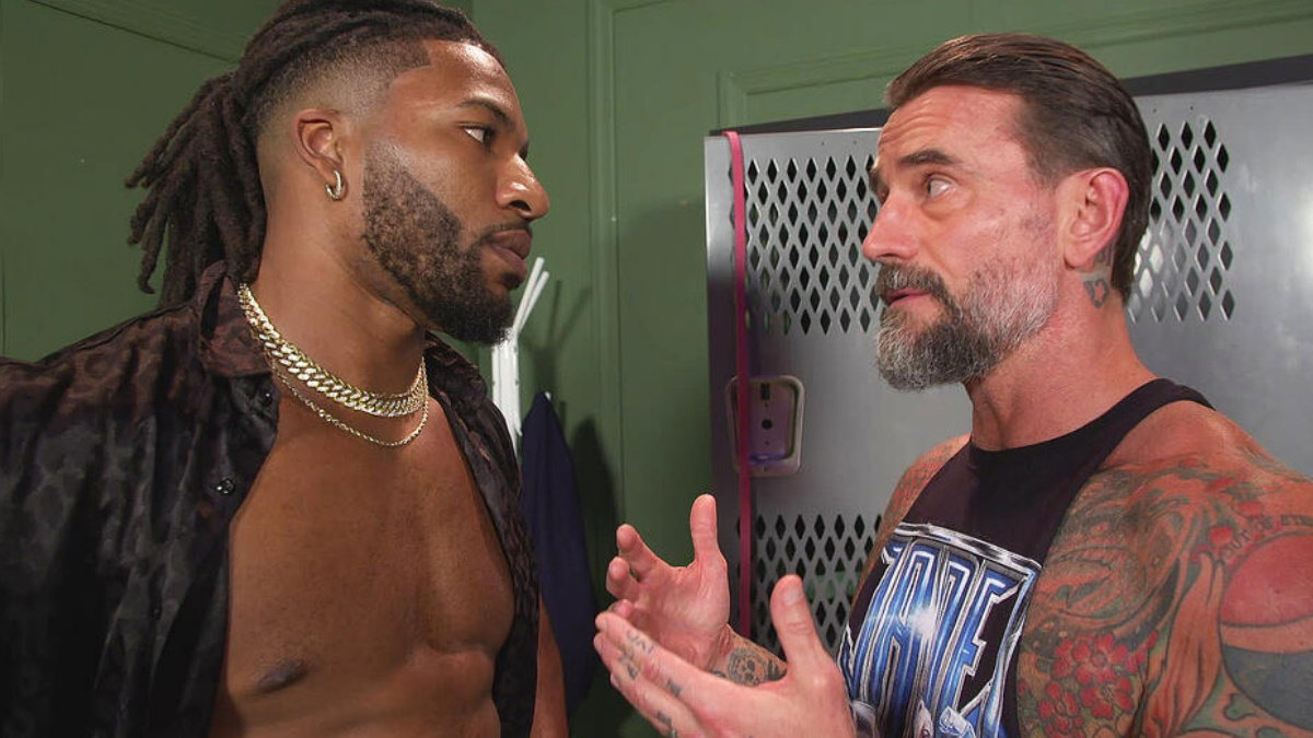 WWE stars Trick Williams and CM Punk