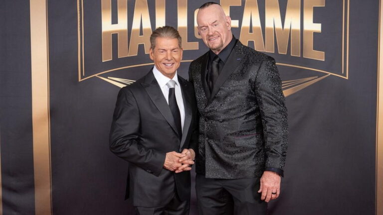 Vince McMahon and The Undertaker at WWE Hall of Fame