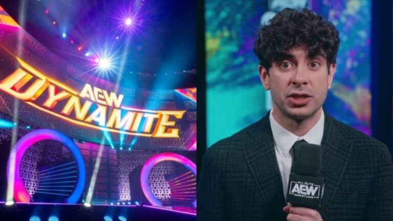 AEW Dynamite stage and Tony Khan