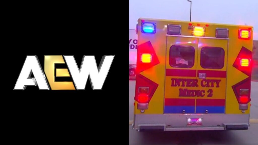 AEW logo and ambulance