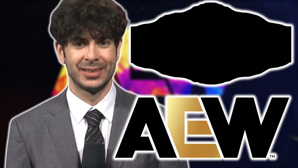 Tony Khan and AEW logo
