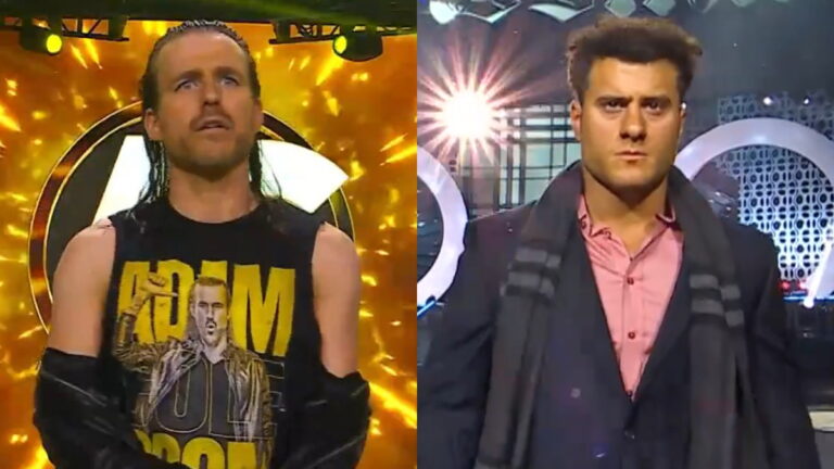 Adam Cole and MJF at AEW WrestleDream