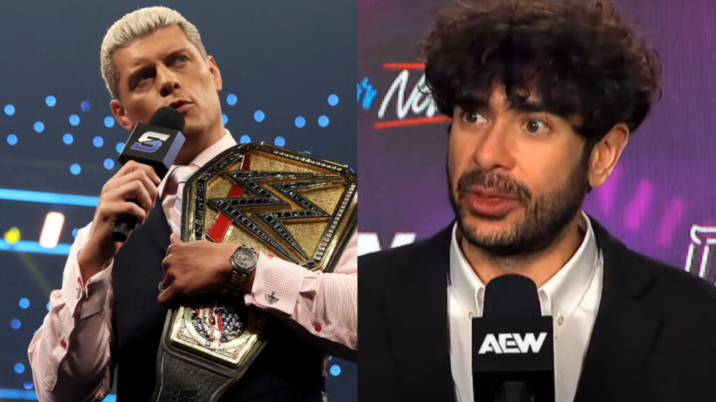 WWE Champion Cody Rhodes and AEW CEO Tony Khan