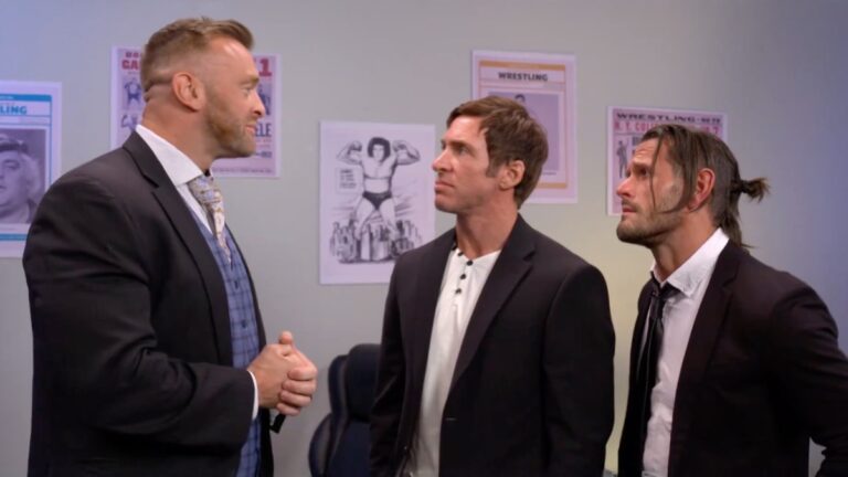 WWE stars Motor City Machine Guns and Nick Aldis