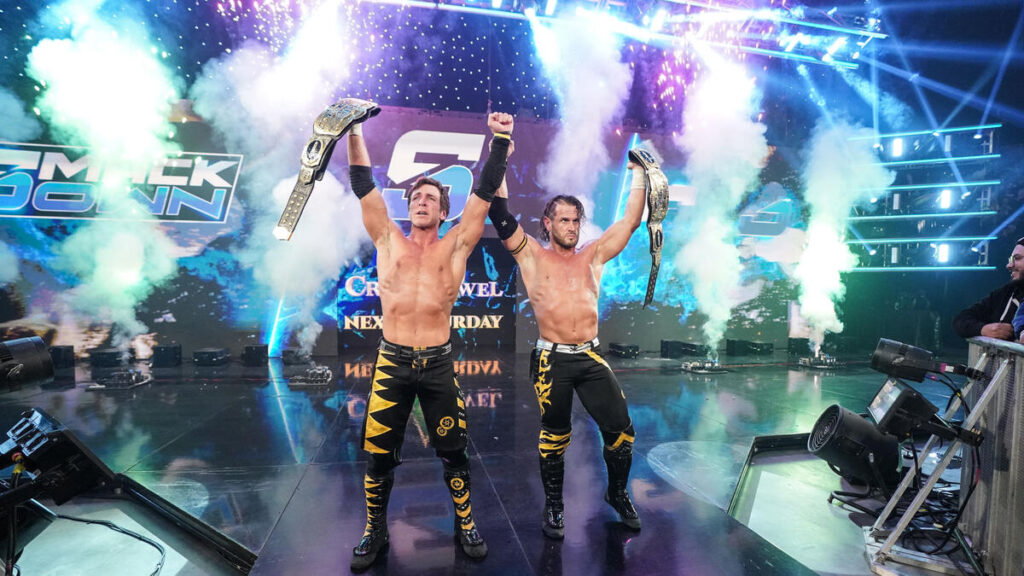 WWE Motor City Machine Guns SmackDown Title Win Over The Bloodline