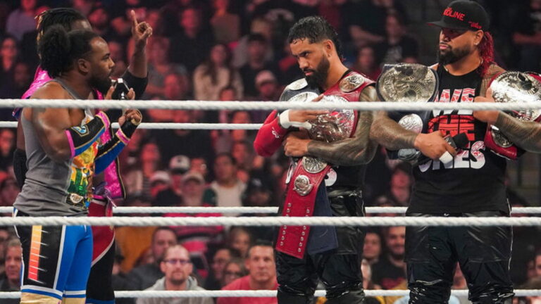 The Usos and New Day on WWE Raw