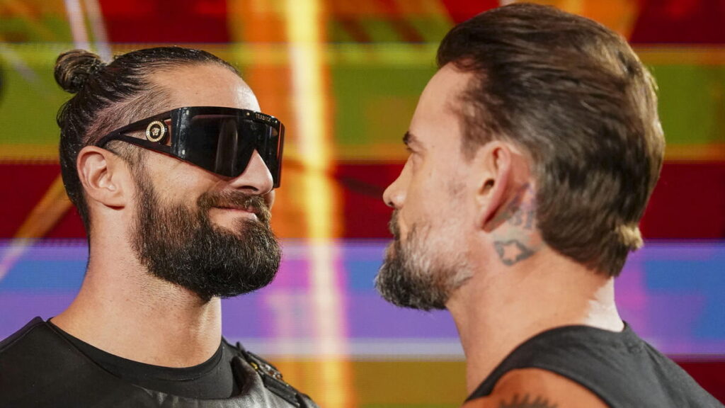 WWE stars SETH ROLLINS and CM Punk
