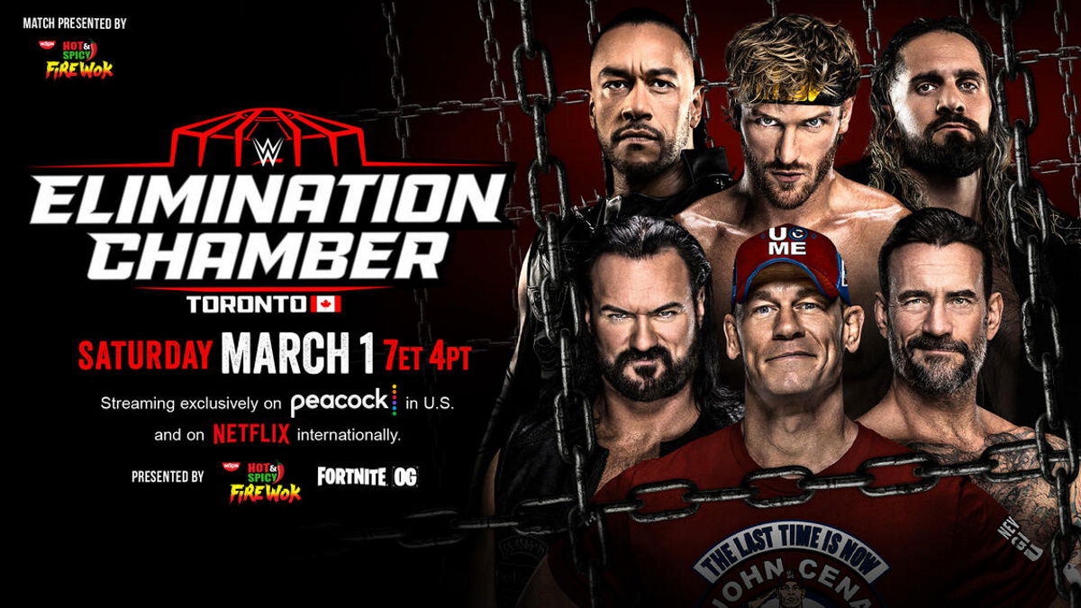 Men's WWE Elimination Chamber 2025 lineup