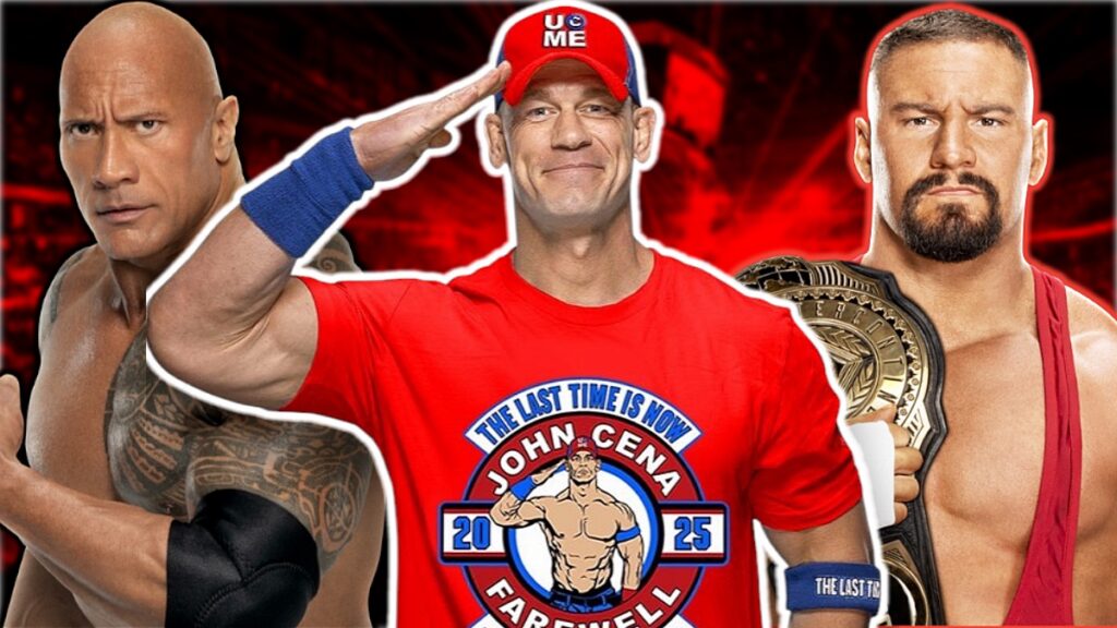 WWE John Cena, The Rock and Bron Breakker