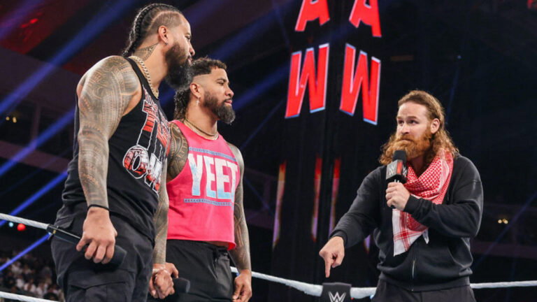 WWE's The Usos and Sami Zayn on Raw