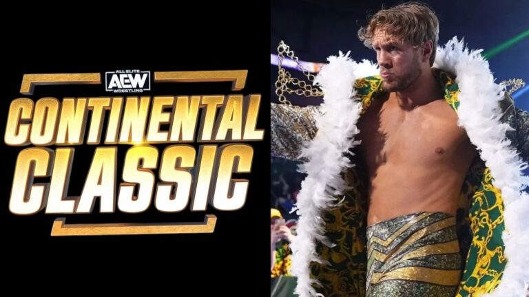 Will Ospreay and AEW Continental Classic logo