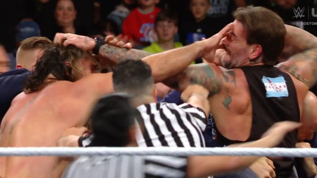 CM Punk & Seth Rollins Take Part In Chaotic Brawl On WWE Raw
