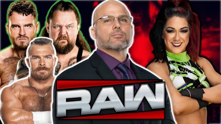 WWE Raw Adam Pearce, Gallus and Bayley