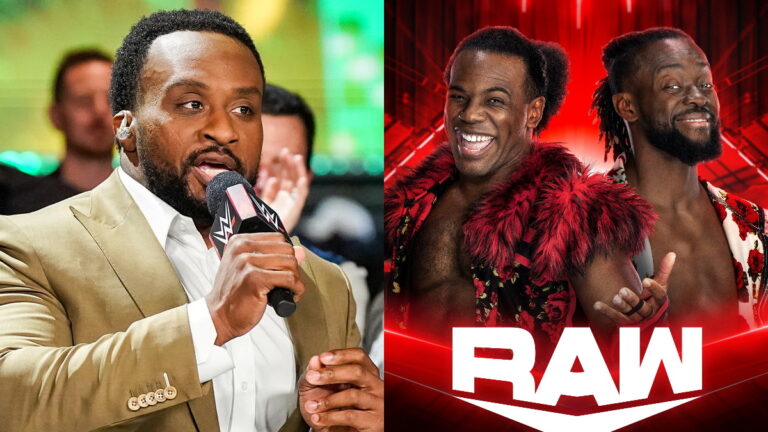 WWE Raw logo with Big E and New Day