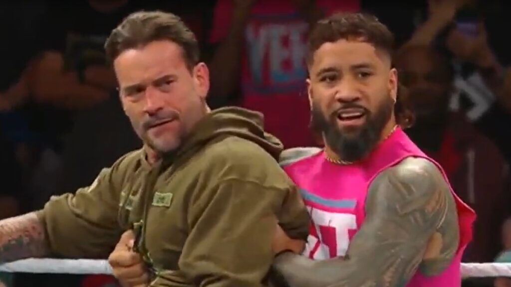 WWE stars CM Punk and Jey Uso