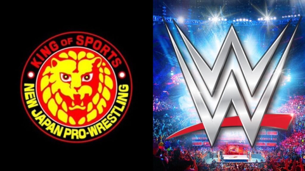 WWE and NJPW logos
