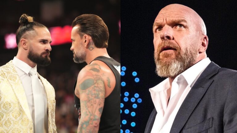 Triple H and Seth Rollins, CM Punk WWE Raw segment