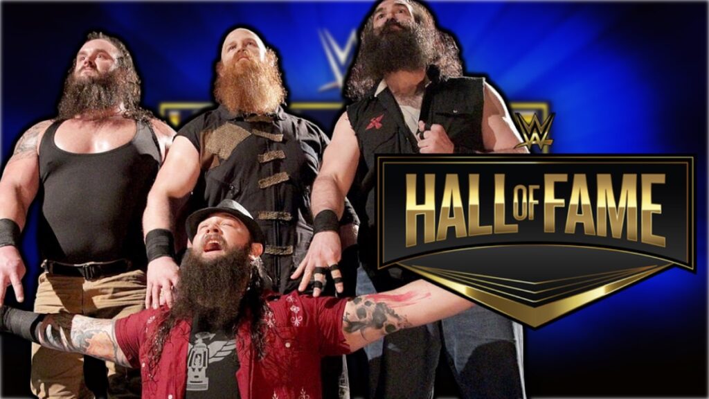 WWE Hall of Fame logo and The Wyatt Family