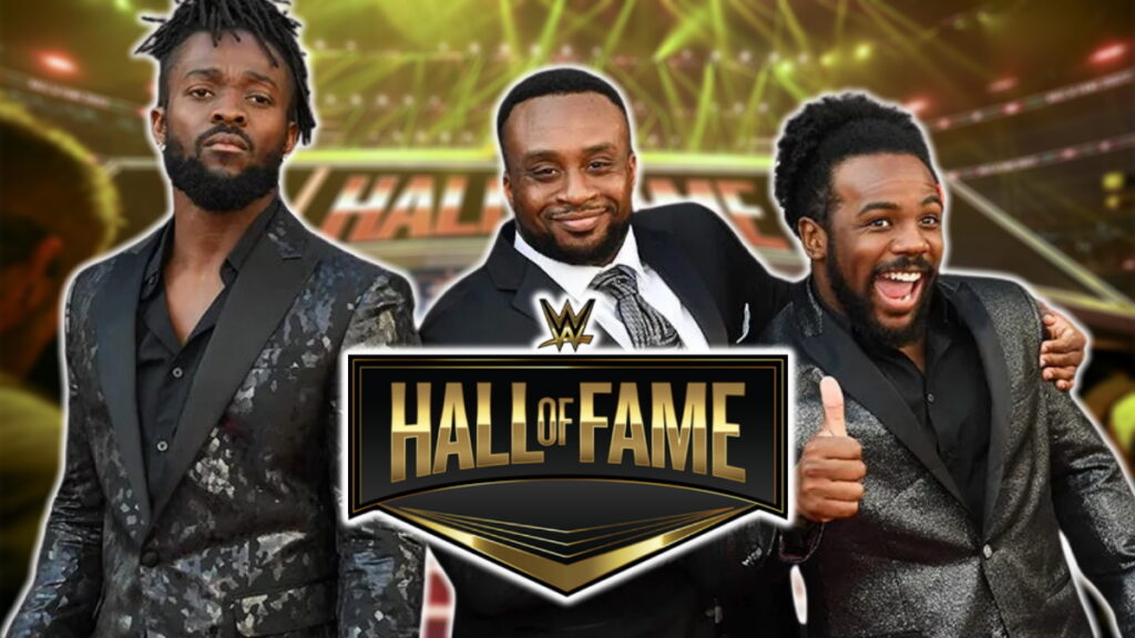 WWE Hall of Fame logo and New Day